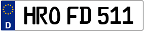 Trailer License Plate